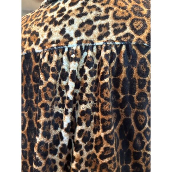 Umgee Women's Leopard Print Button-Up Long Sleeve Shirt M‎ - Picture 6 of 9